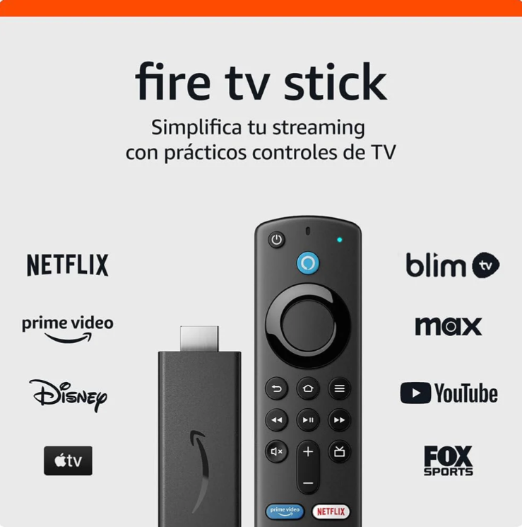 Fire Tv Stick - Amazon | 4k Max Wifi 6 Alexa  -  “Convierte cualquier televisor en un Smart TV ultra rápido con calidad 4K y control por voz Alexa.”  COMPRE AHORA CON UN DESCUENTO EXCLUSIVO